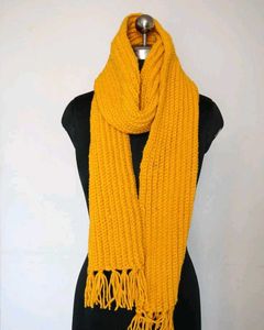 Yellow Knit Scarf