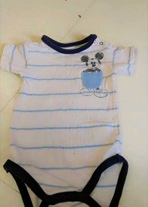 5 Combo Mickey Mouse Striped Baby Bodysuit