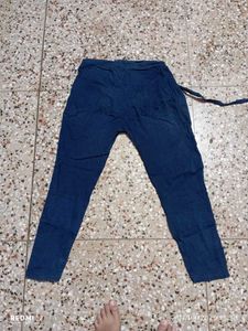 Navy Blue Pants With Dupatta