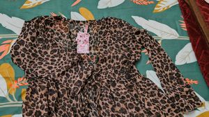 Leopard Print Long Shrug