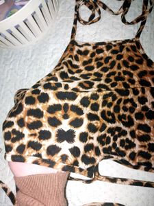 Leopard Print Halter Top