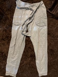 Gray Casual joggers Pants