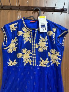 Navras Blue Anarkali Kurti XXL Size With Tag