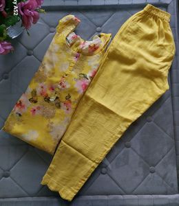 Beautiful Yellow Suit With Pant