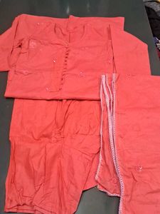 Embroidery Pure Cotton Kurti Sets