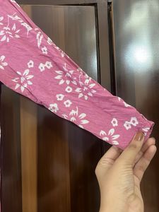 Pink Embroidered Kurta