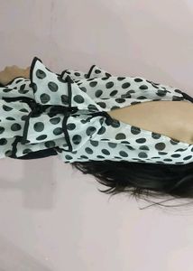 Polka Dot Sheer Top