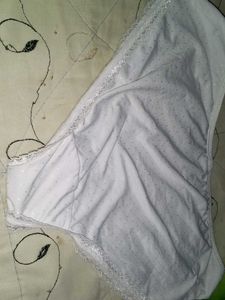 White Lace Trim Briefs