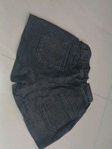 Black Shimmery Short