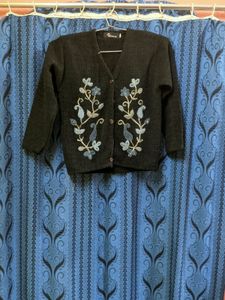 Girl Black Cardigan Full.