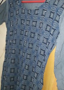 Grey Long Kurti