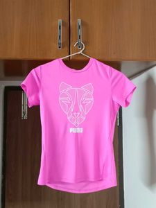 Pink PUMA sports top