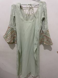 Designer Dress With Heavy Dupatta And Straight Pan