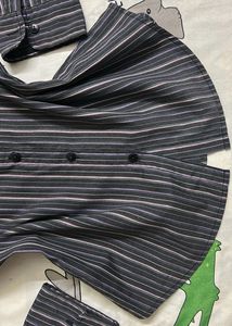 Y2K Fitted Striped Shirt