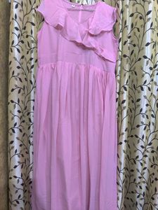 Elegant Long Flair Gown With Aster