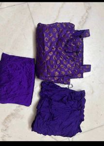 Purple Printed pjami suit