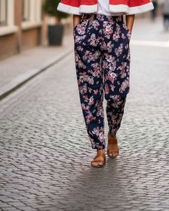 Floral Print Trousers
