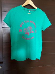 ONLY Women’s Dark  Sea Green Tshirt ( L)