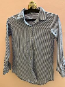 Striped Blue Long Sleeve Shirt