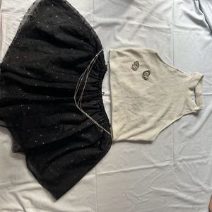 Black Tulle Skirt