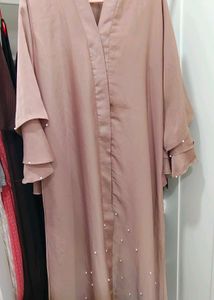 Elegant Pearl Embellished Abaya