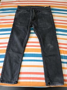 Dark Grey Denim Jeans