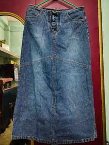Denim Maxi Skirt