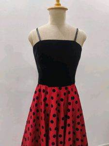 Retro Polka Dot Swing Dress