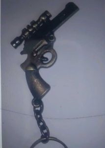 Revolver Gun Keychain