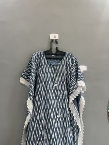 Stylish Blue Kaftan Kurta (M)