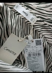 Mango New 🆕 With Tag Zebra Print Dress