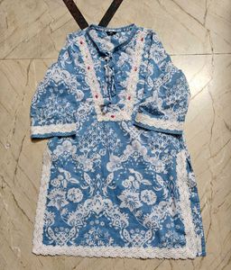 Floral Print Kurta with farshi salwar