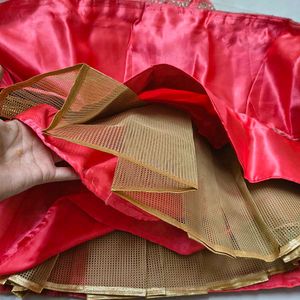 Pink Embroidered Lehenga