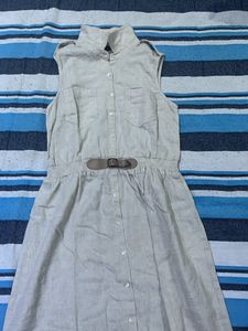 Tractable Stylish With Belt Dress