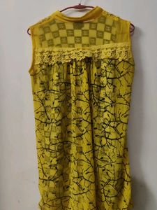 Yellow Sleeveless Top