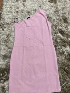 Pink One Shoulder Dress