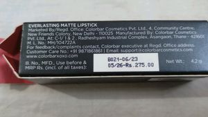 Colorbar Xoxo Matte Lipstick