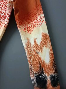 Patterned Long Sleeve Top