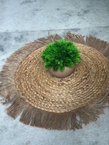 New Jute Round Braided Placemat/doormat