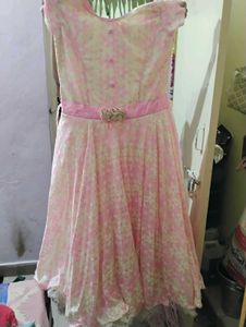 Pink Floral Party Dress