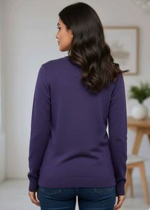 Imported Elegant Purple Cardigan