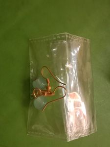 Handmade Hanging Sea Blue Colour Earring