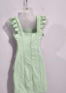 Cute Green Mini Dress