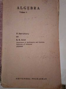 Algebra Maths Book