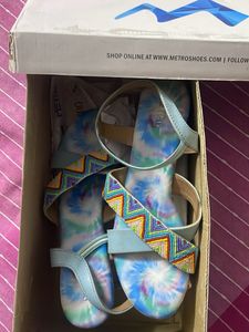 Tie-Dye Beaded Metro Sandals