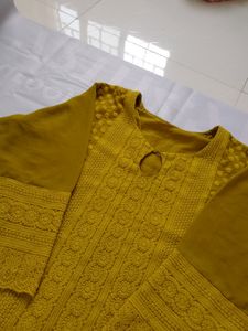 Chikankari Kurti  Plazo Set