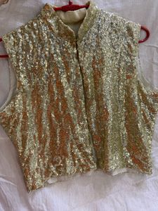 Sequin Embellished Waistcoat