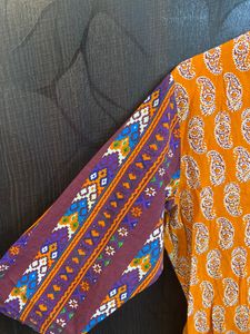 straight printed kurta