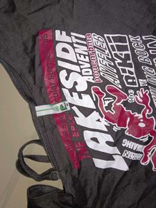 Trendy Graphic Print Crop Top - Only Worn Once