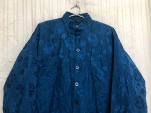 San-na Blue Printed Coat